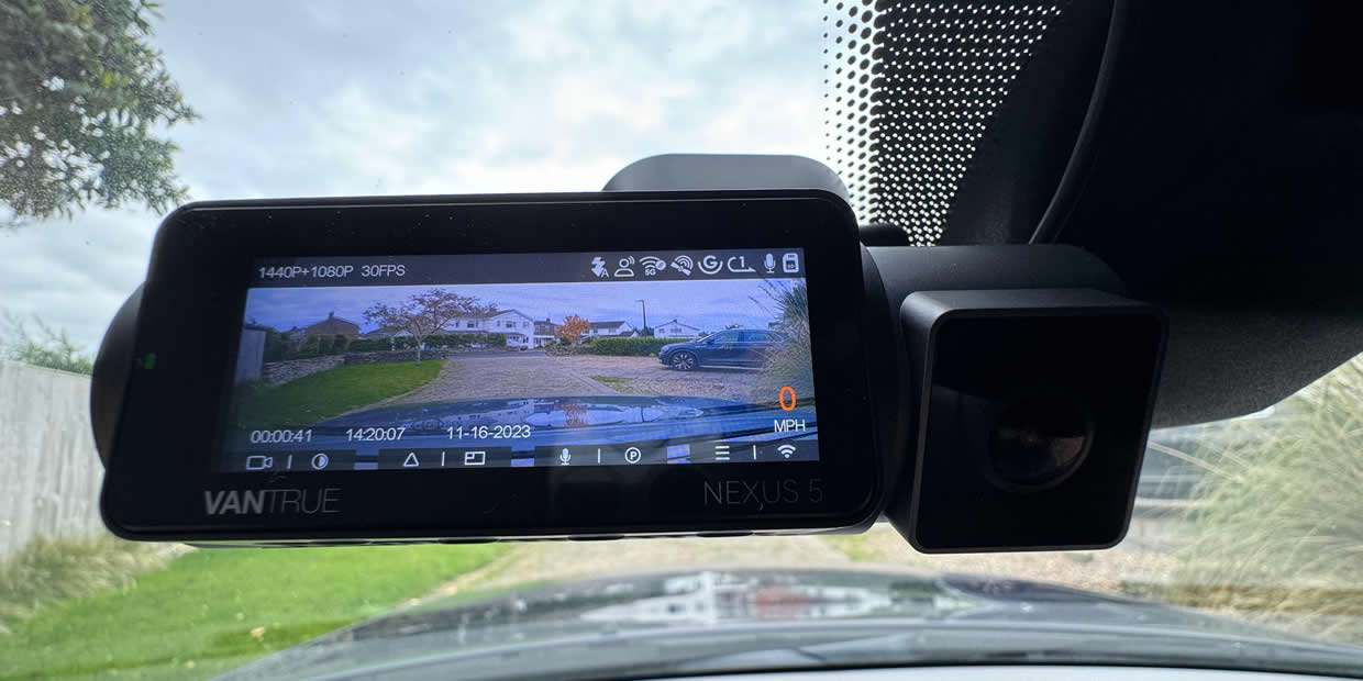 Vantrue N5 4 Channel Dashcam | GPS | WiFi | Voice Control | 512GB Support  (Memory Card Not Included)